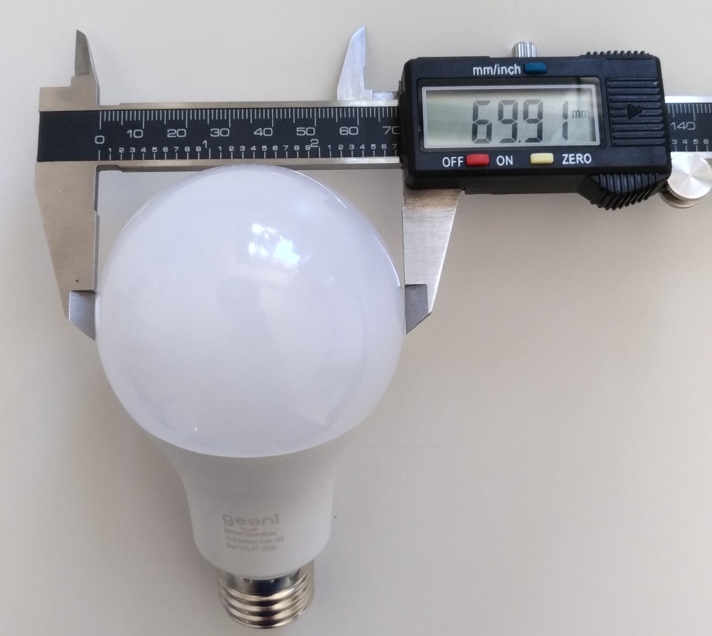 Geeni-smart-light-measurements