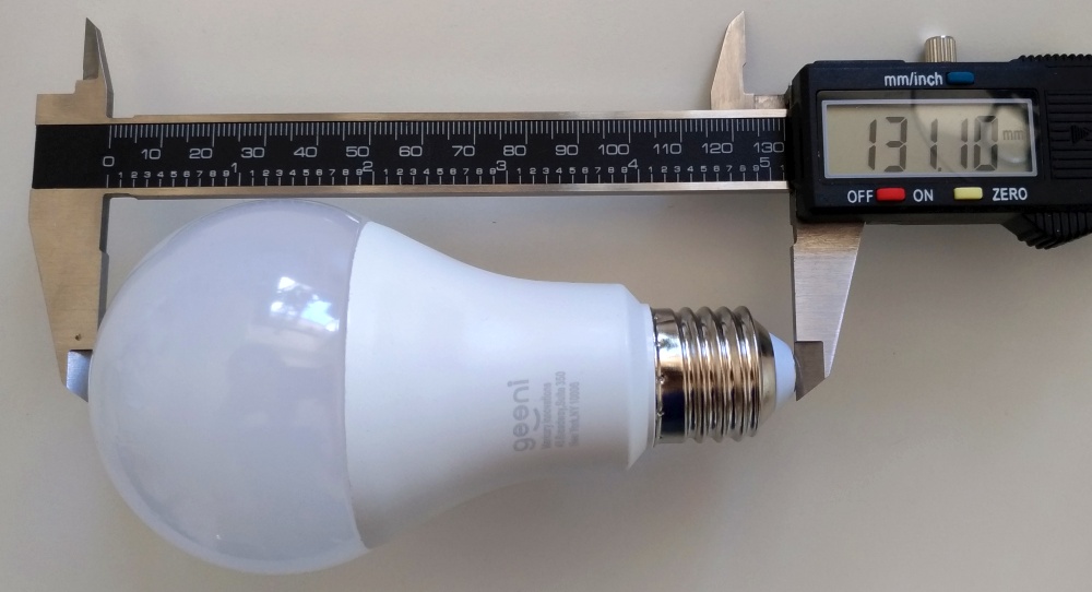 Geeni smart light measurements